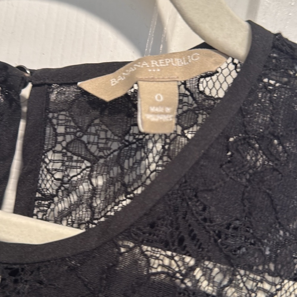 Banana Republic black lace dress - Picture 2 of 2